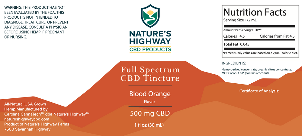 
            
                Cargar imagen en el visor de la galería, 500mg Full-Spectrum Tincture- Blood Orange - Natureshighway.shop
            
        